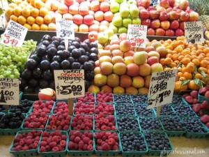 Fruites at the market