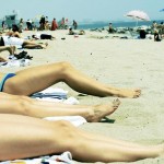 Image of bikini girls at the beach